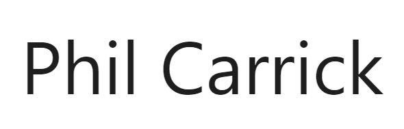 Phil Carrick Writing